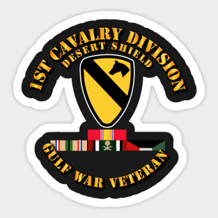 1st Cavalry Division - Desert Shield w Svc Sticker